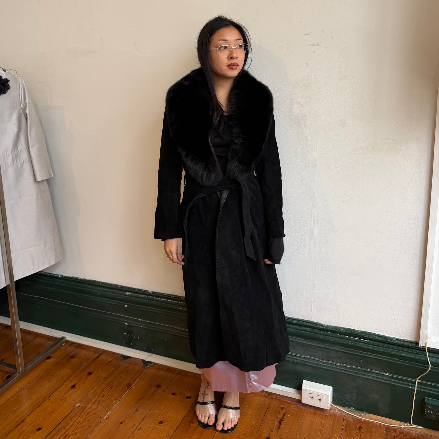 Vintage Suede Trench