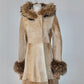 Trussardi AW2000 Cowhide and Fox Fur Coat