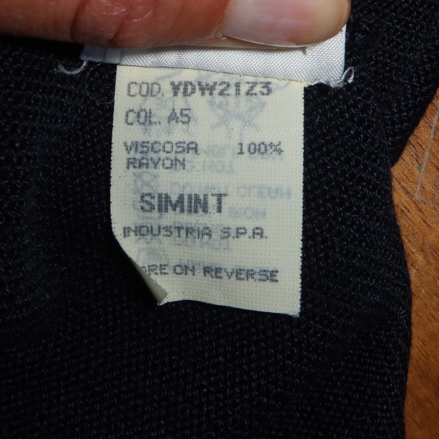 Emporio Armani Navy Knit Mini Dress