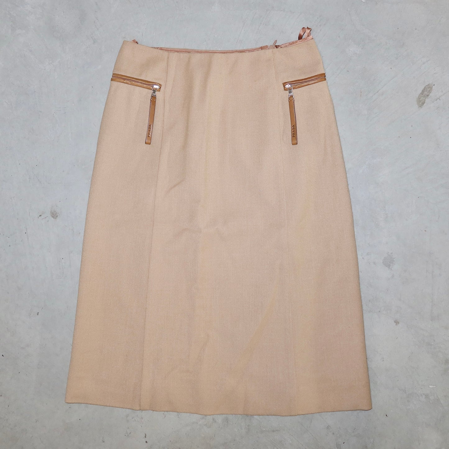 Prada Wool Midi Skirt