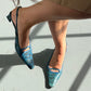 Fendi Lizard Leather Heels (40)