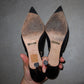 Dolce & Gabbana Black Leather Slingbacks (38.5)