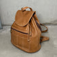 Moschino Brown Leather Backpack