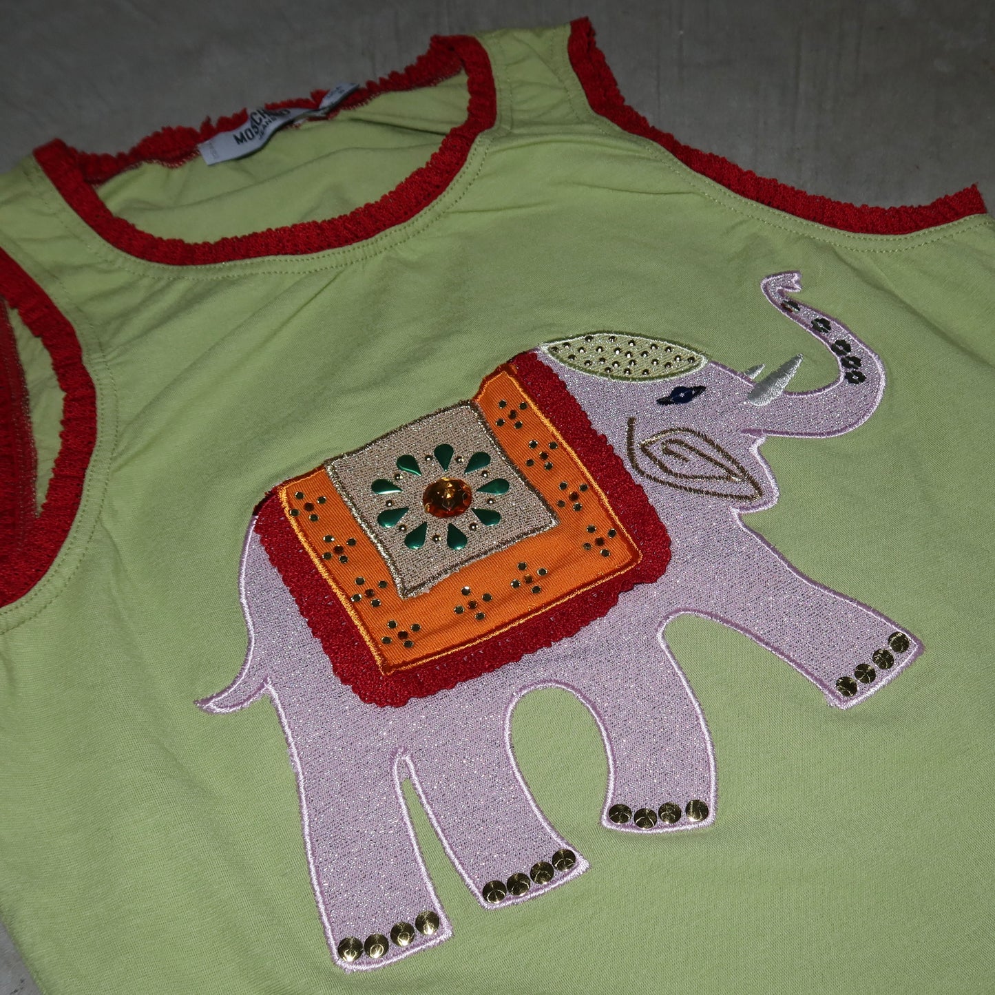 Moschino Green Elephant Tank