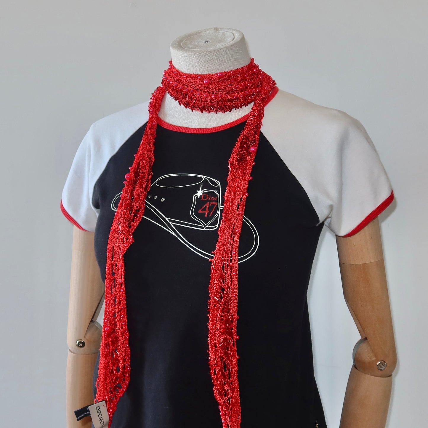 Emporio Armani Beaded Scarf