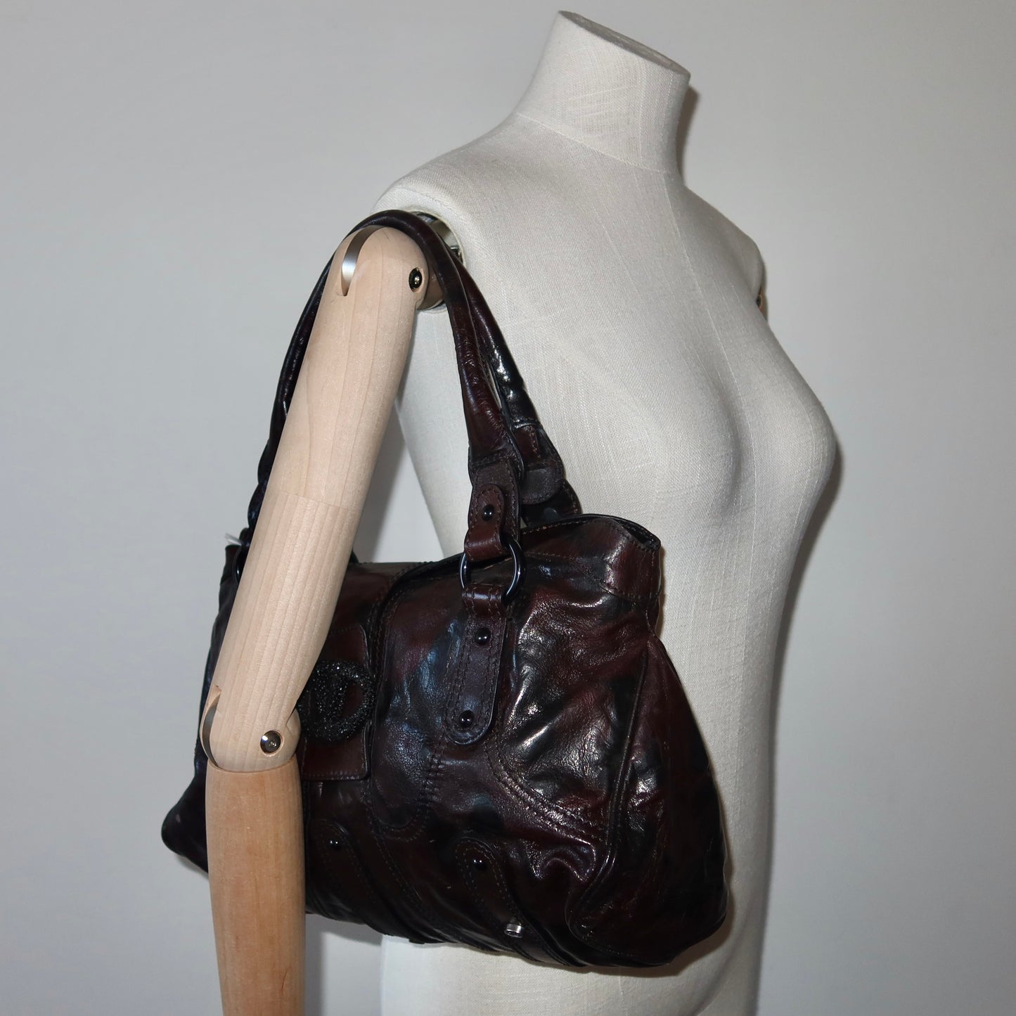 Valentino Brown Leather Tote