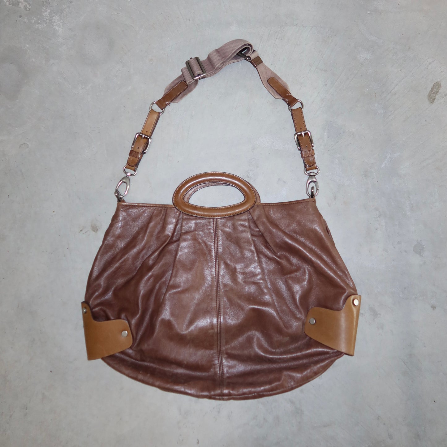 Marni SS2007 Brown Leather Multiway Bag
