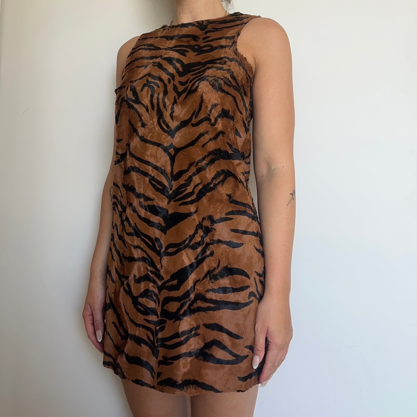 Versace Faux Fur Tiger Print Set