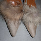 Burberry Real Fur Kitten Heels (37)