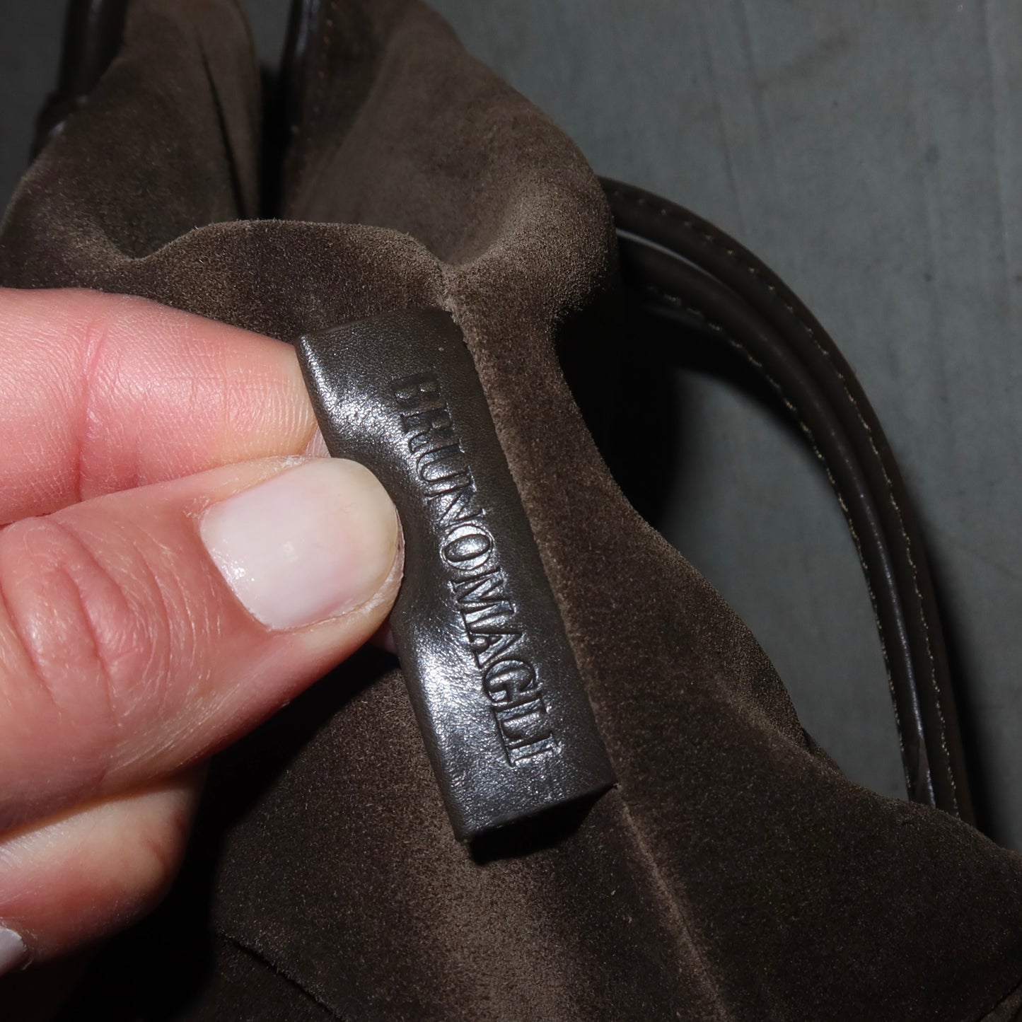 Bruno Magli Suede Bag