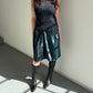 Marni Blue Cowhide Skirt