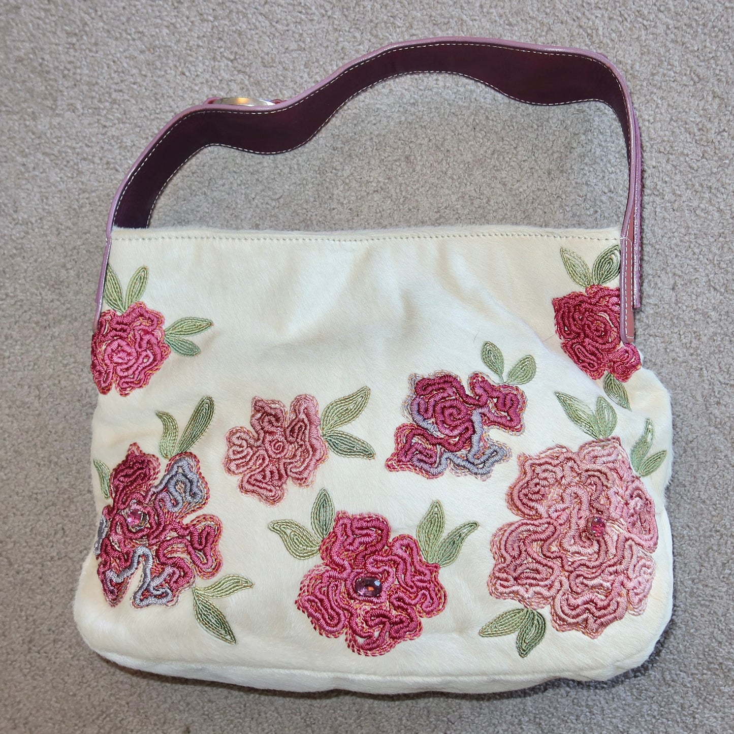 Vintage Italian Made Cowhide Bag
