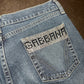 Dolce & Gabbana Rare Straight Leg Jeans with Rhinestone Pockets