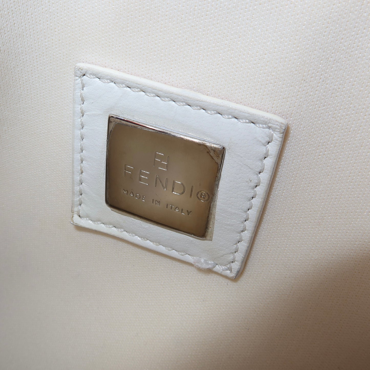 Fendi White Shoulder Bag