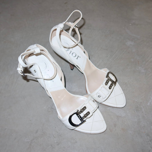 Dior by Galliano White Heels (39)