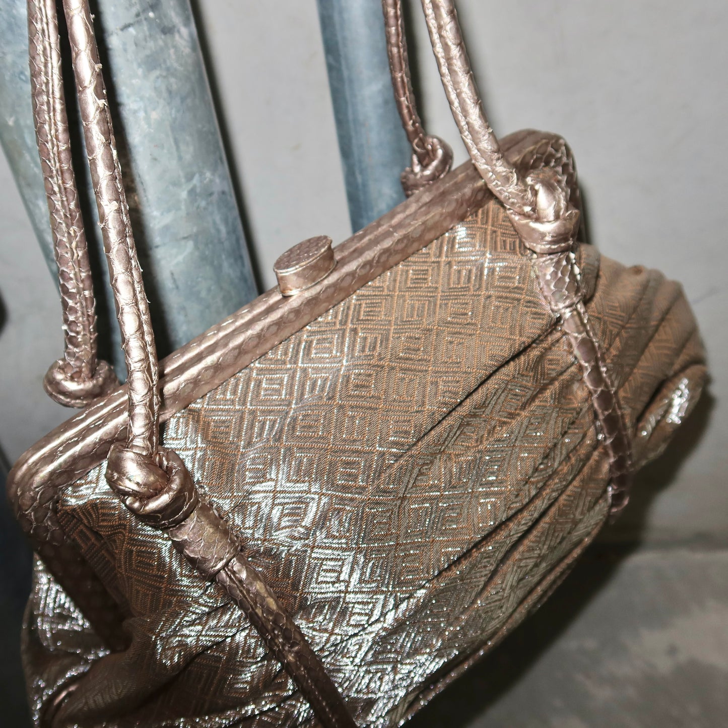 Bottega Veneta Metallic Shoulder Bag