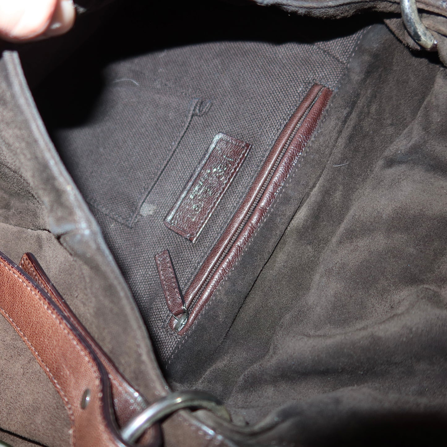 YSL AW2003 Brown Suede Bag