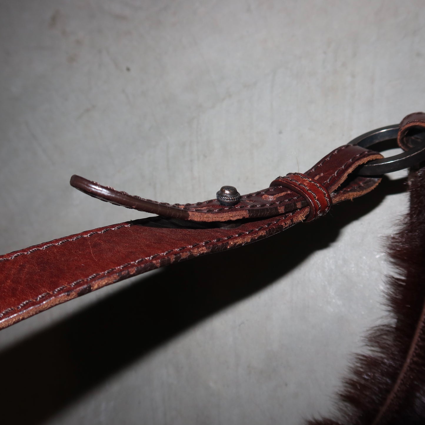 Valentino Embroidered Fur Bag
