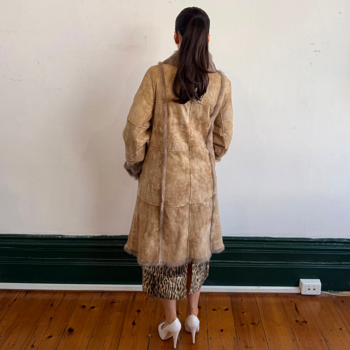 Vintage Fur Lined Coat