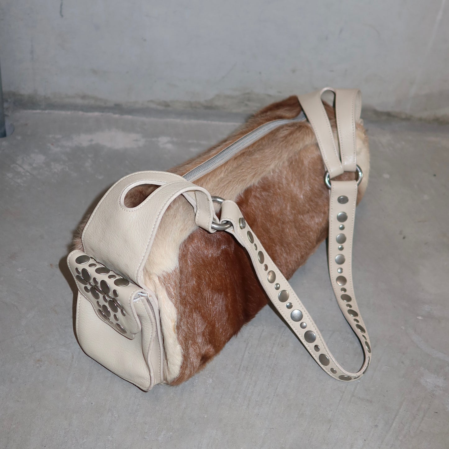 Sonia Rykiel Cowhide Domino Studded Bag