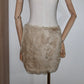 Vintage Shearling Mini Skirt
