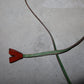 Prada AW1999 Leather Leaf Necklace