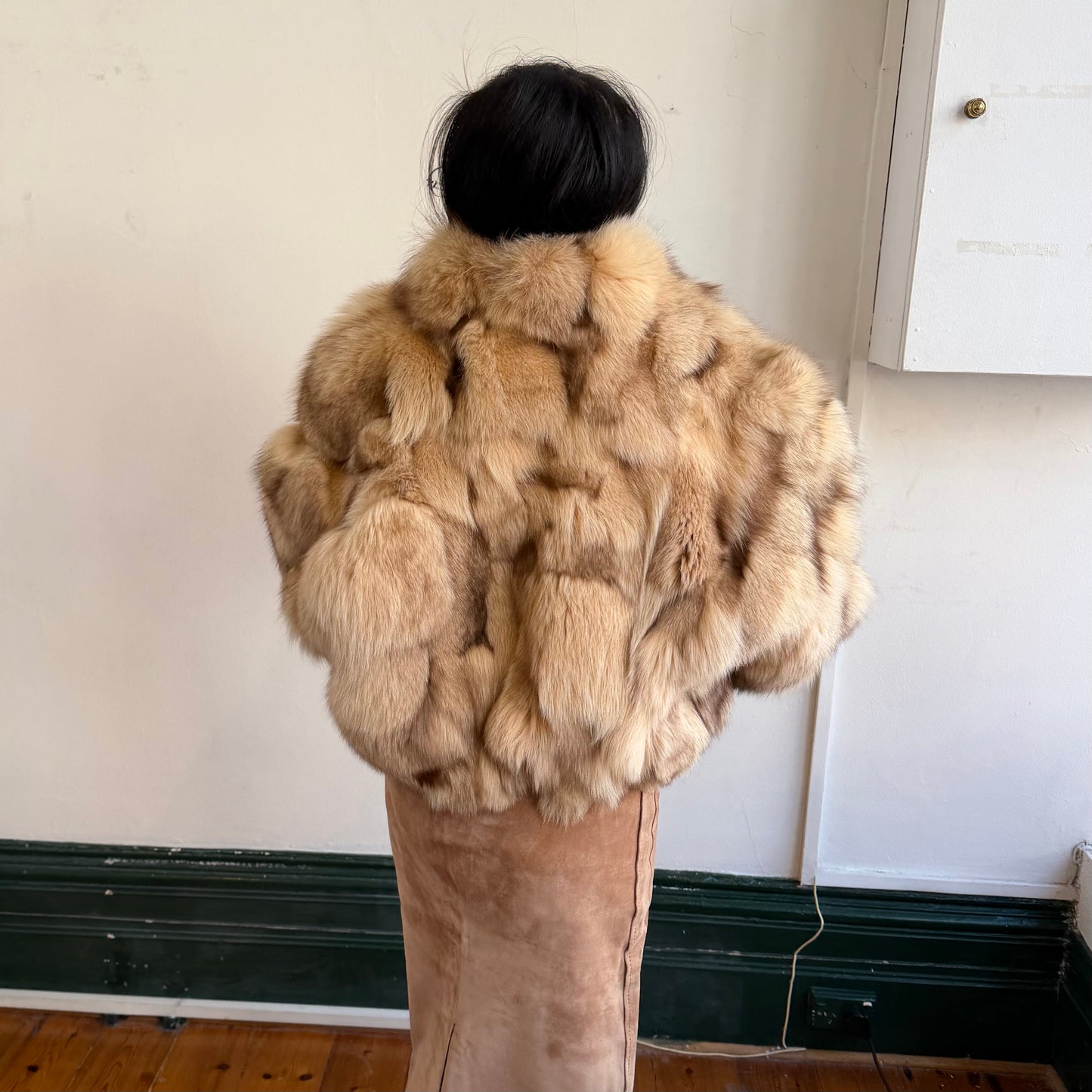 Vintage Fox Fur Bomber