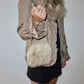 Paolo Masi Cream Mink Fur Micro Bag