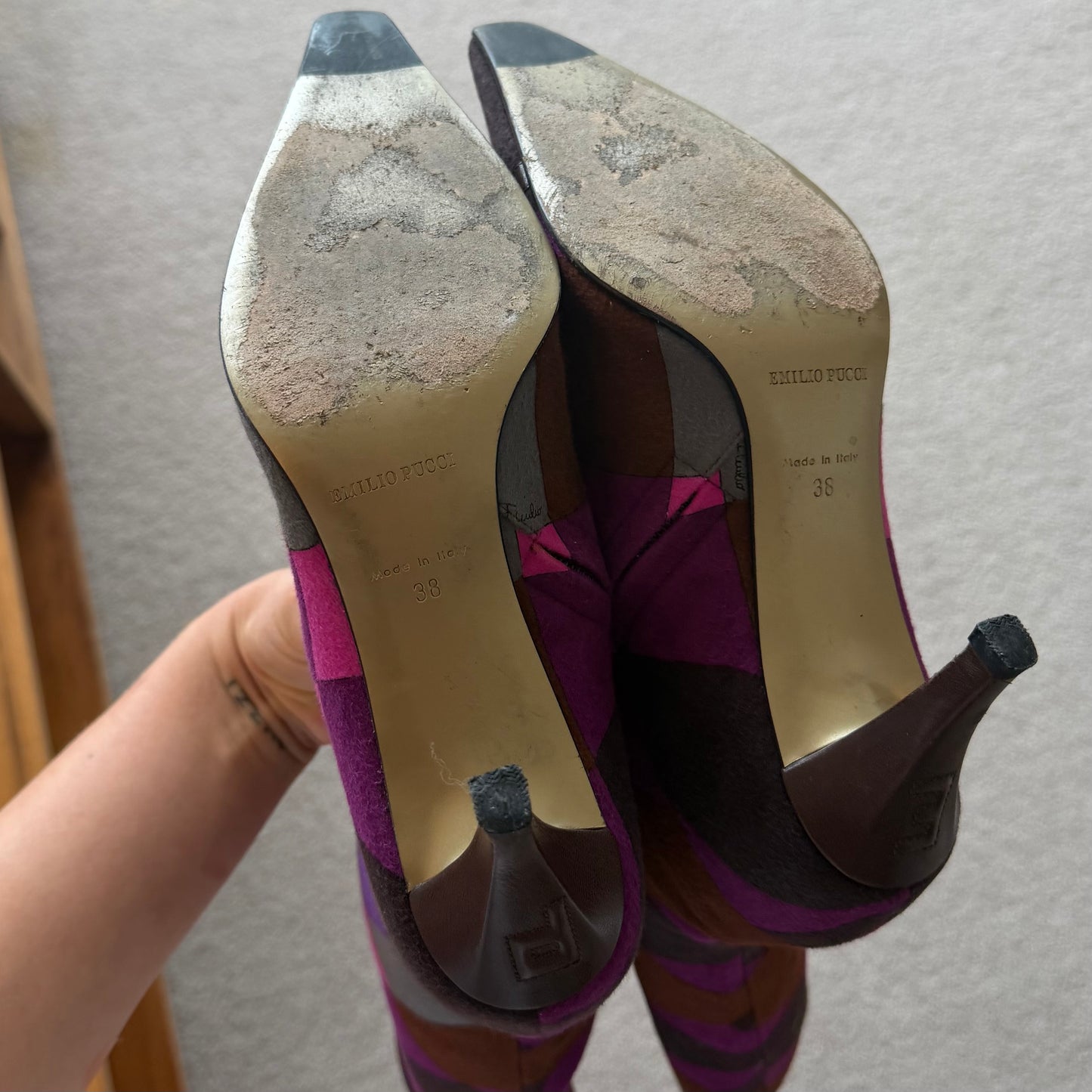 Emilio Pucci Felt Boots (38)