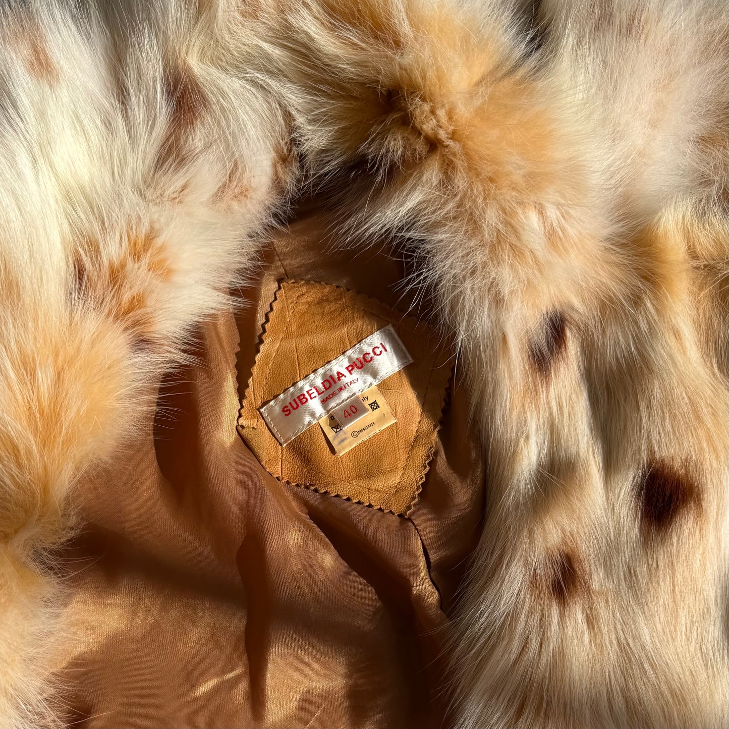 Vintage Italian Leather and Fur Coat