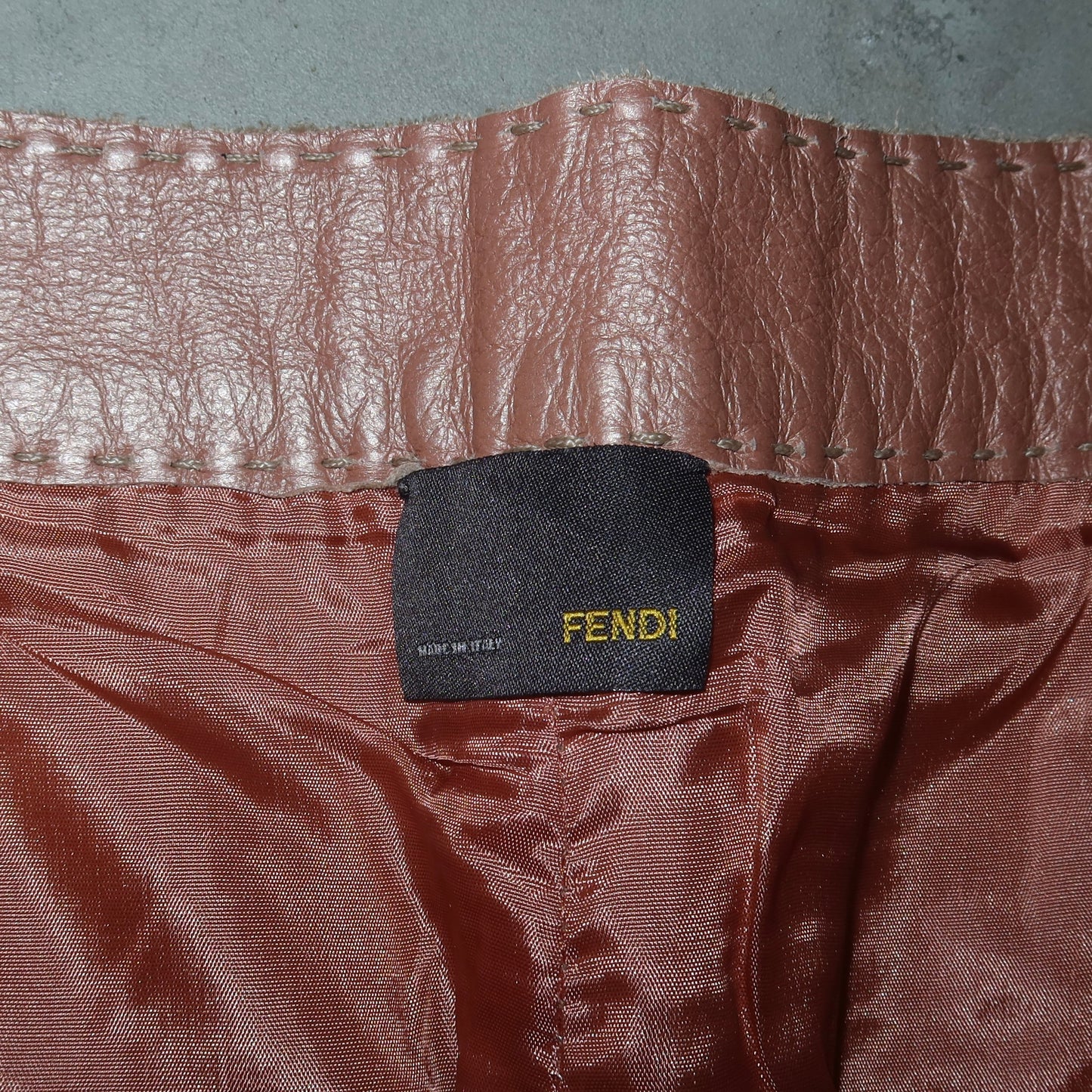 Fendi 2004 Selleria Pink Metallic Skirt
