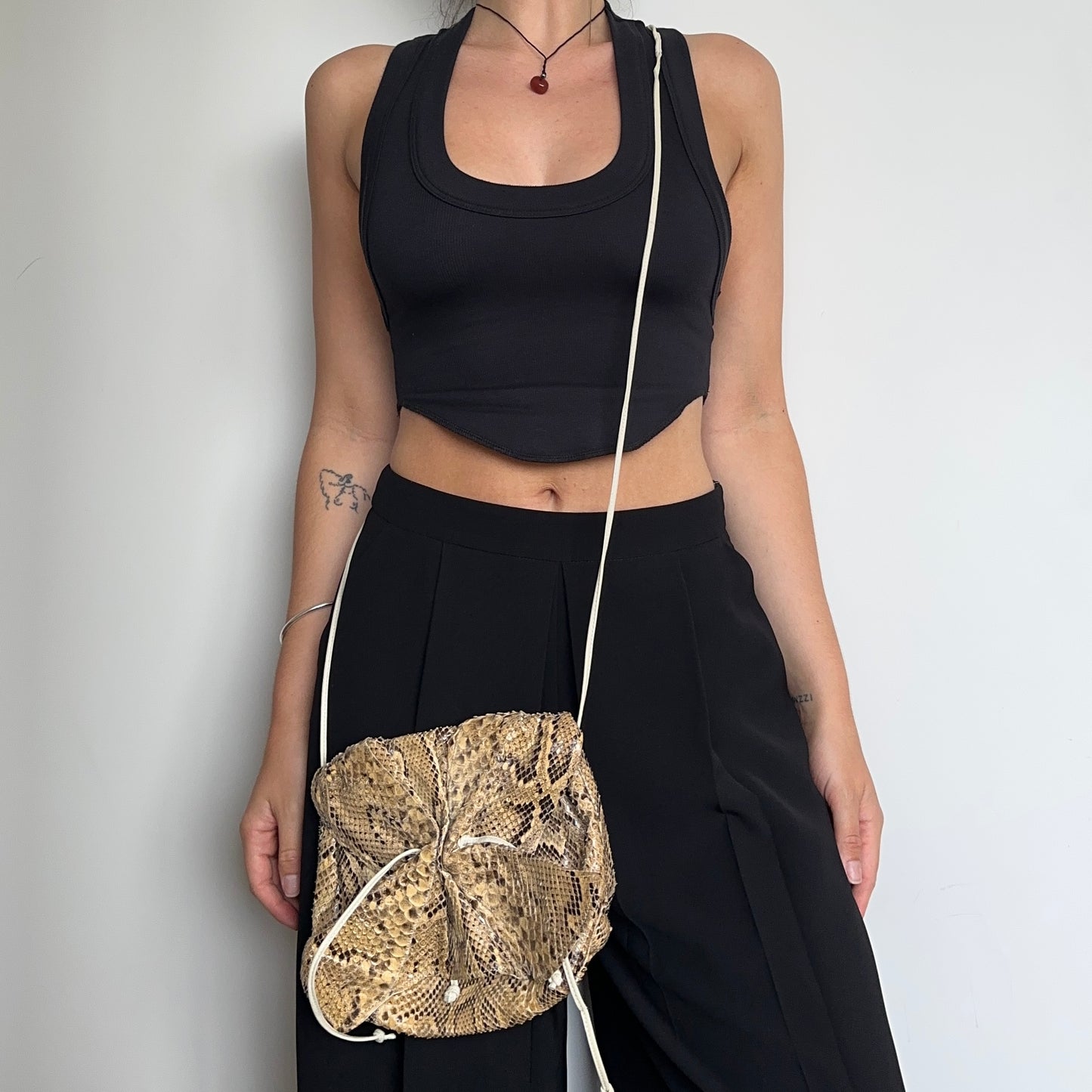 Vintage Snakeskin Crossbody