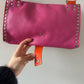 D&G Pink and Orange Leather Shoulder Bag