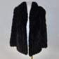 Vintage Black Fox Fur Coat