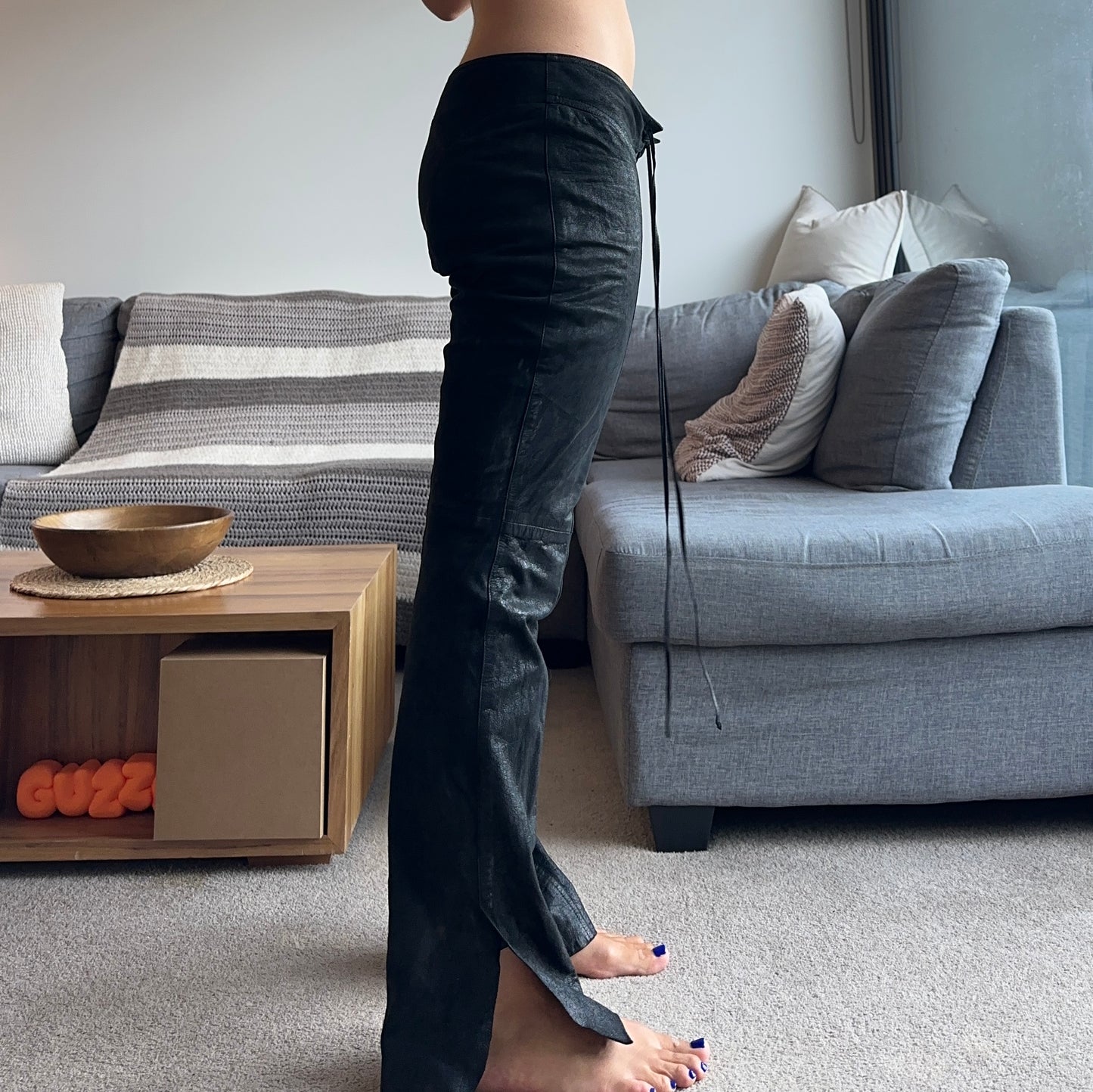 Plein Sud Leather Trousers