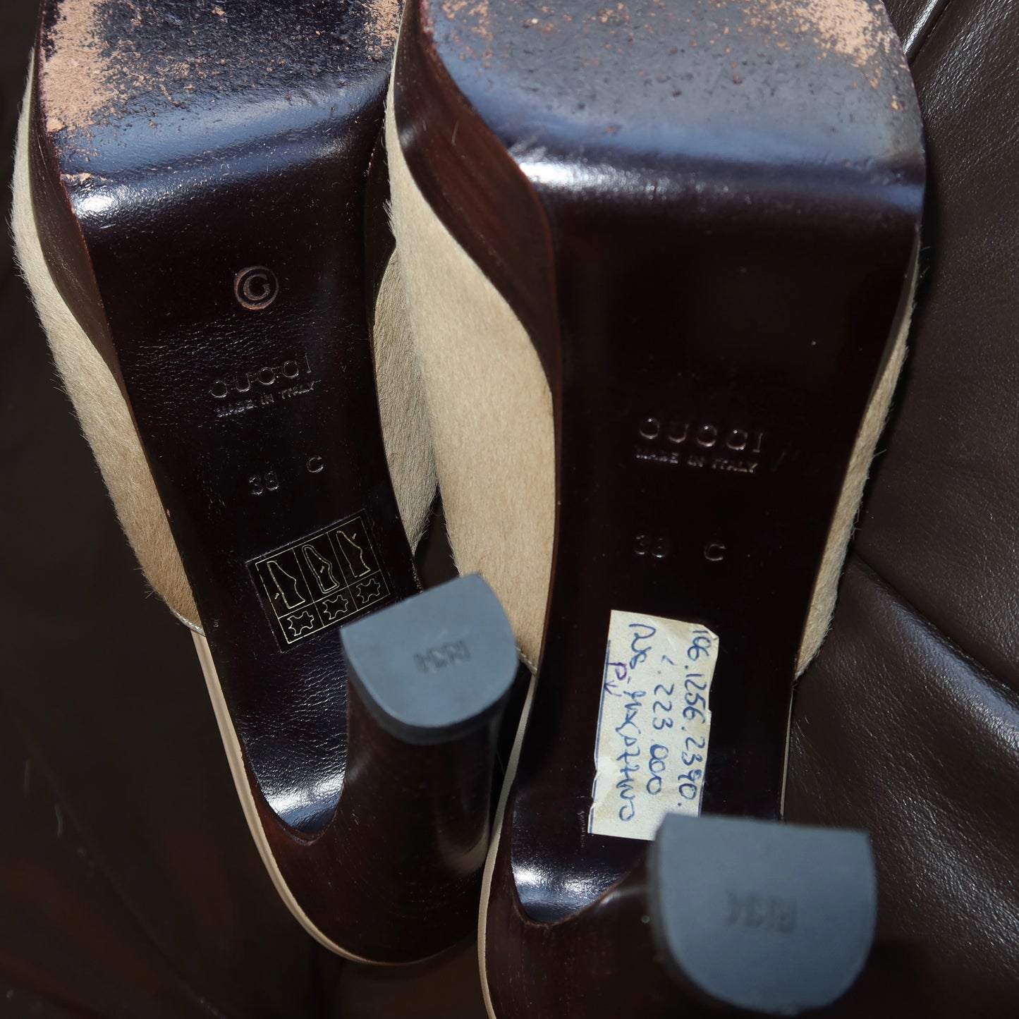 Gucci AW1996 Cowhide Platform Heels (38)