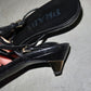 Prada Gold Multi Buckle Kitten Heels (35.5)