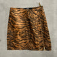 Versace Faux Fur Tiger Skirt