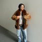 Vintage Mixed Real Fur Bomber