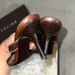 Celine Brown Leather Heels (35)