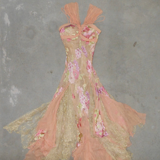 Diane Freis Embellished Floral Dress