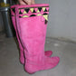 Emilio Pucci Pink Suede Boots (38)