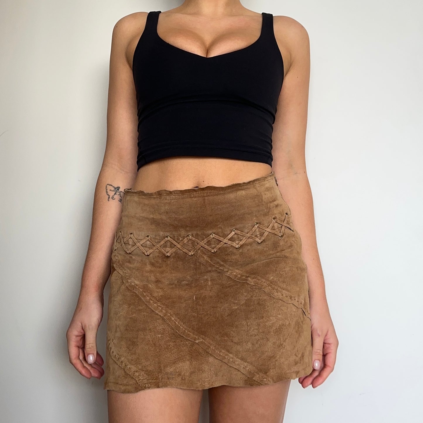 Morgan De Toi Suede Mini Skirt