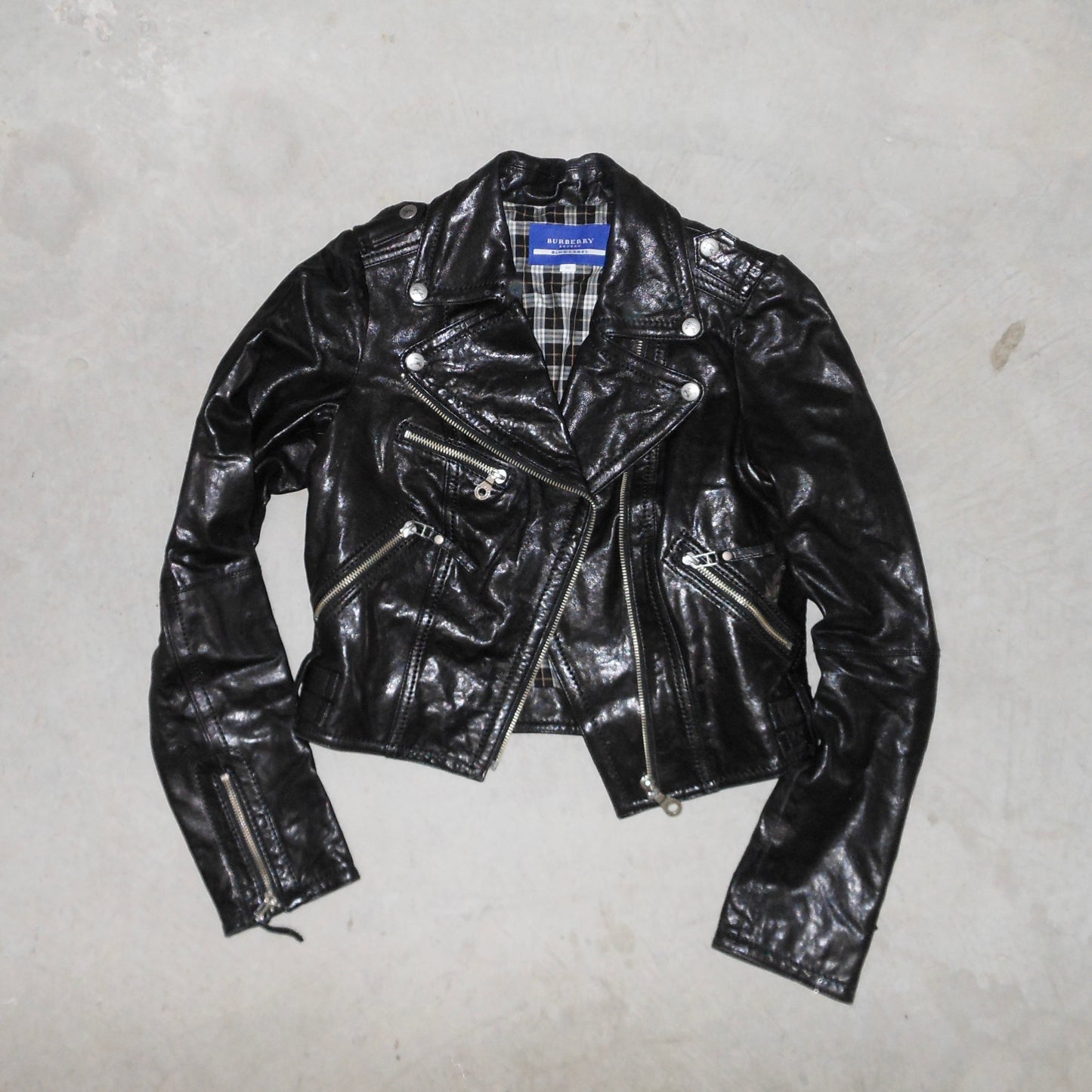 Burberry Leather Motorcycle Jacket