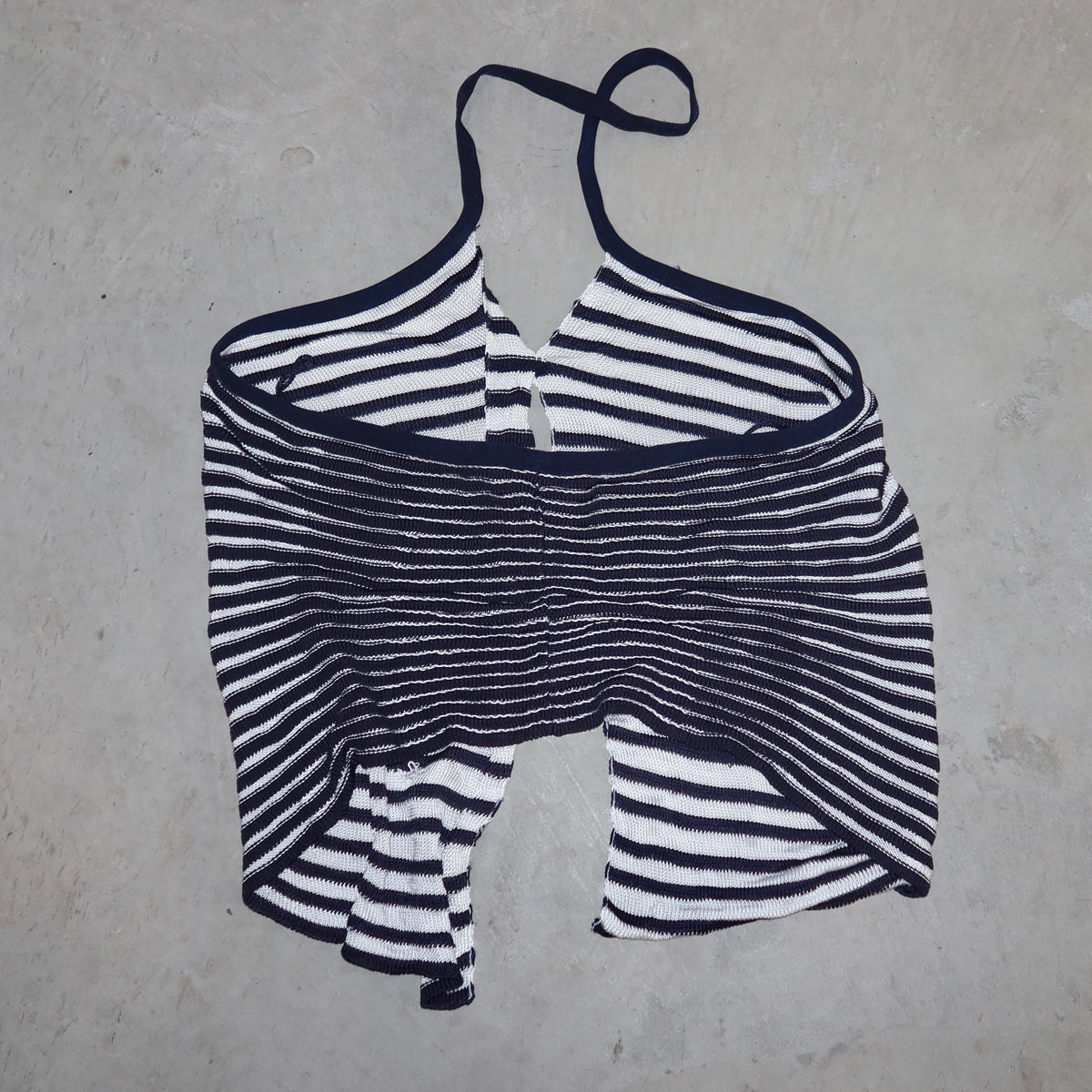 Emporio Armani Striped Knit Halter