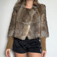 BCBG Max Azria Rabbit Fur Jacket