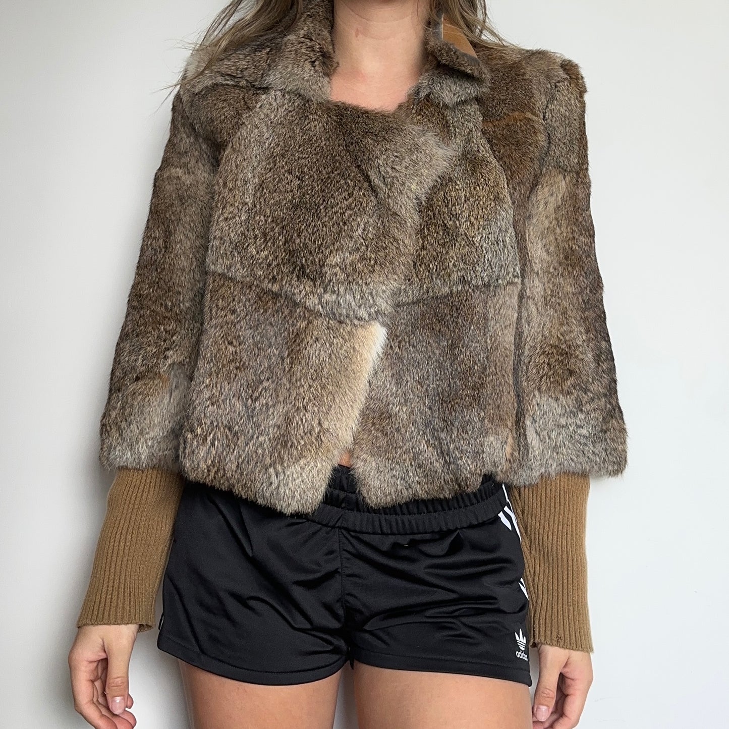 BCBG Max Azria Rabbit Fur Jacket