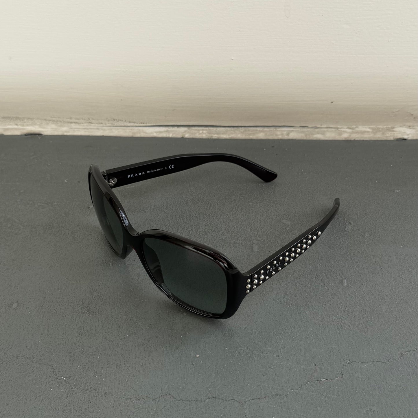 Prada Bug Eye Studded Sunglasses