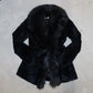 Vintage Black Real Fur Coat