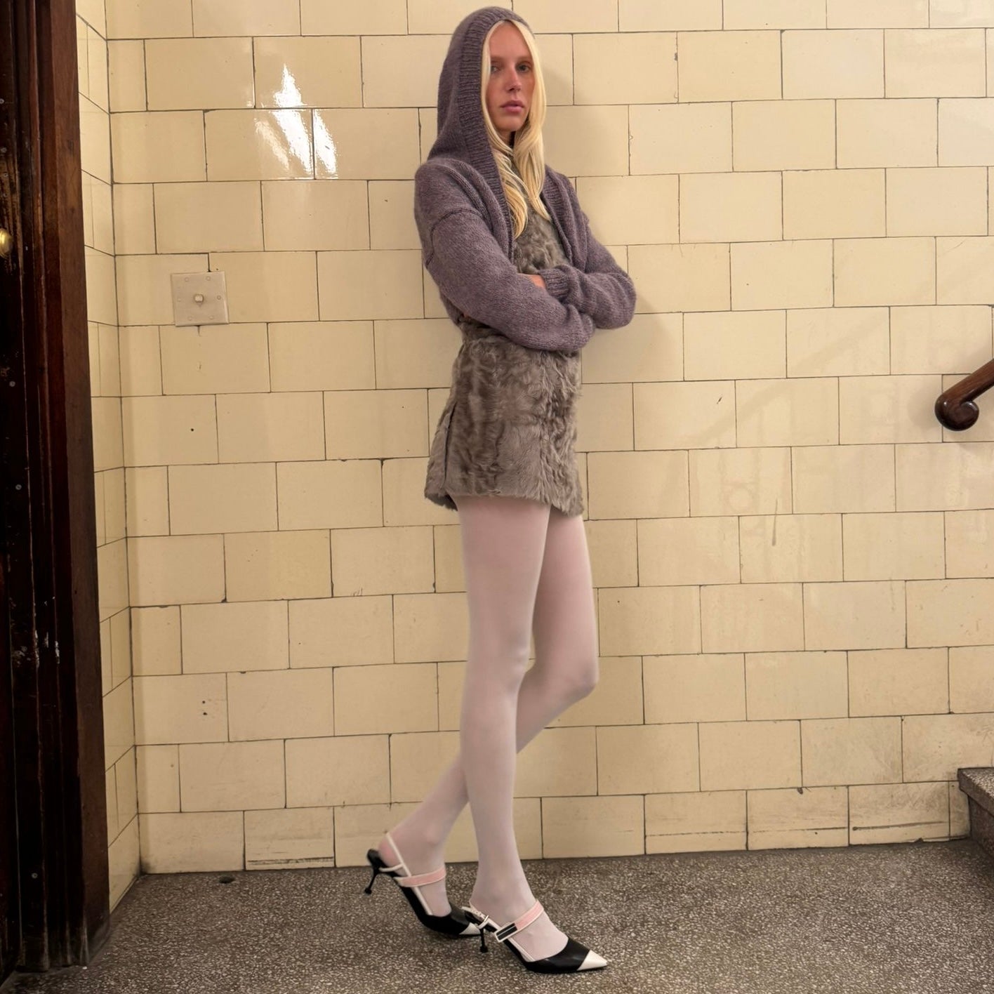 Ermanno Scervino Real Fur Dress